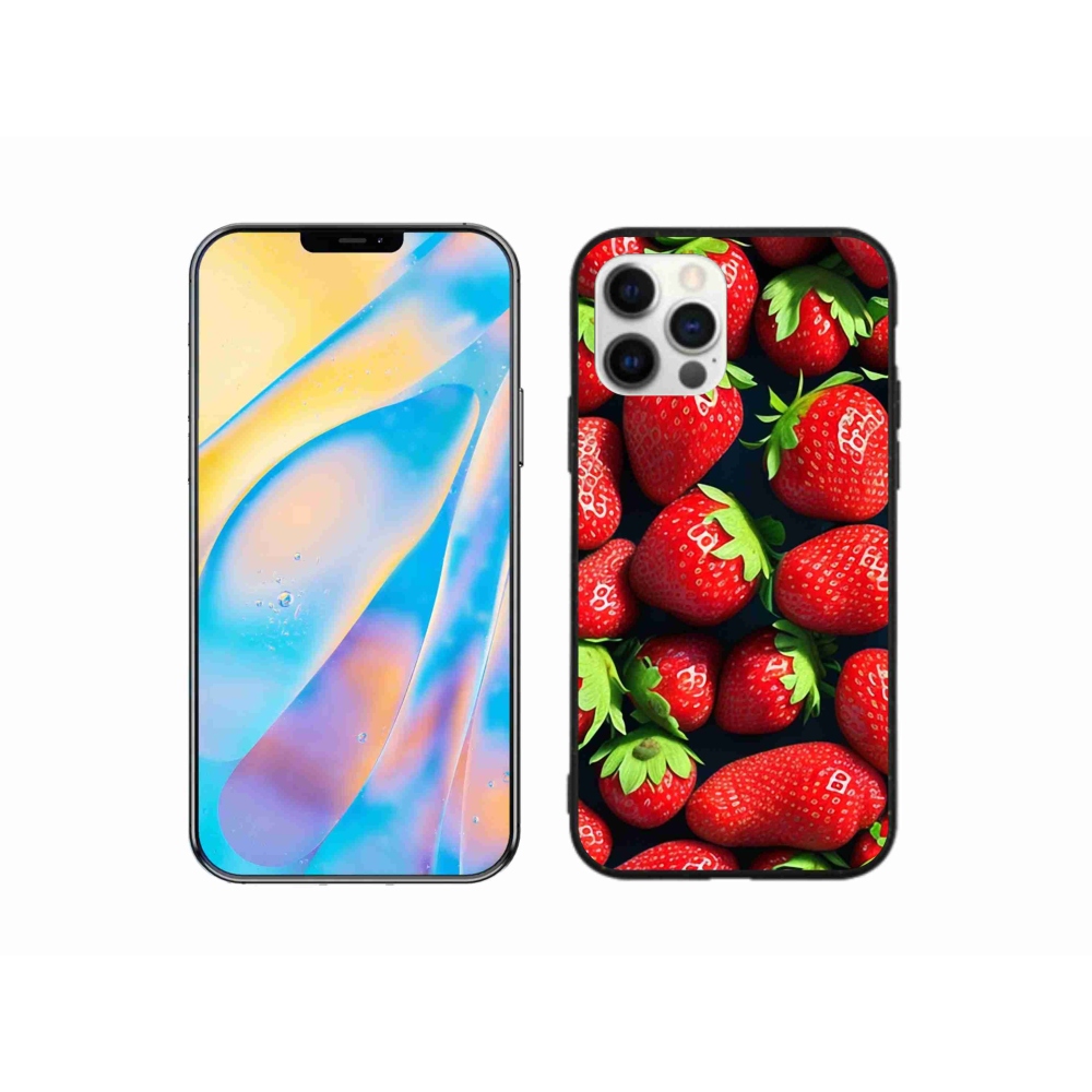 Zselés borítás mmCase iPhone 12 készülékhez - eper