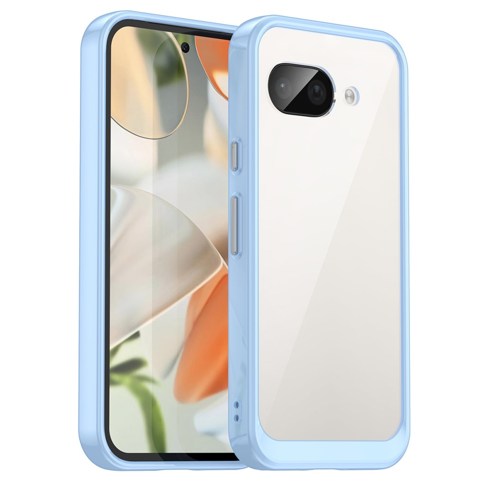 Gél tok kemény hátlappal a Google Pixel 9a készülékhez - kék