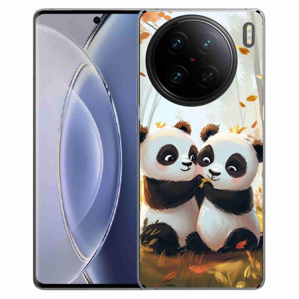Zselés borítás mmCase a Vivo X90 Pro készülékhez - pandák
