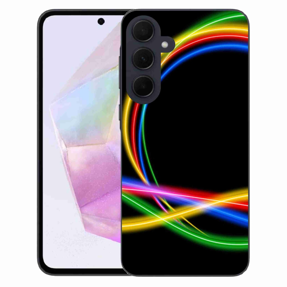Gél tok mmCase a Samsung Galaxy A35 5G készülékhez - neon körök