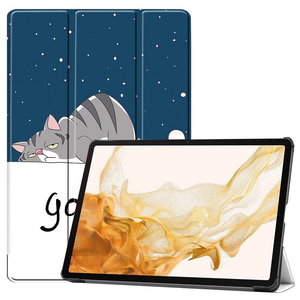 Nyomtatás intelligens záró tok Samsung Galaxy Tab S9+/Tab S10+ - macska