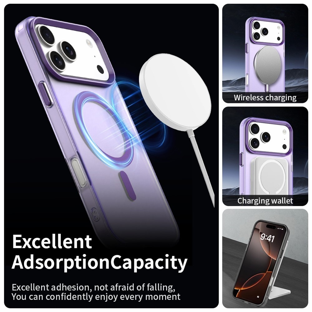 Candy zselés tok MagSafe-val iPhone 17 Pro Max készülékhez - lila