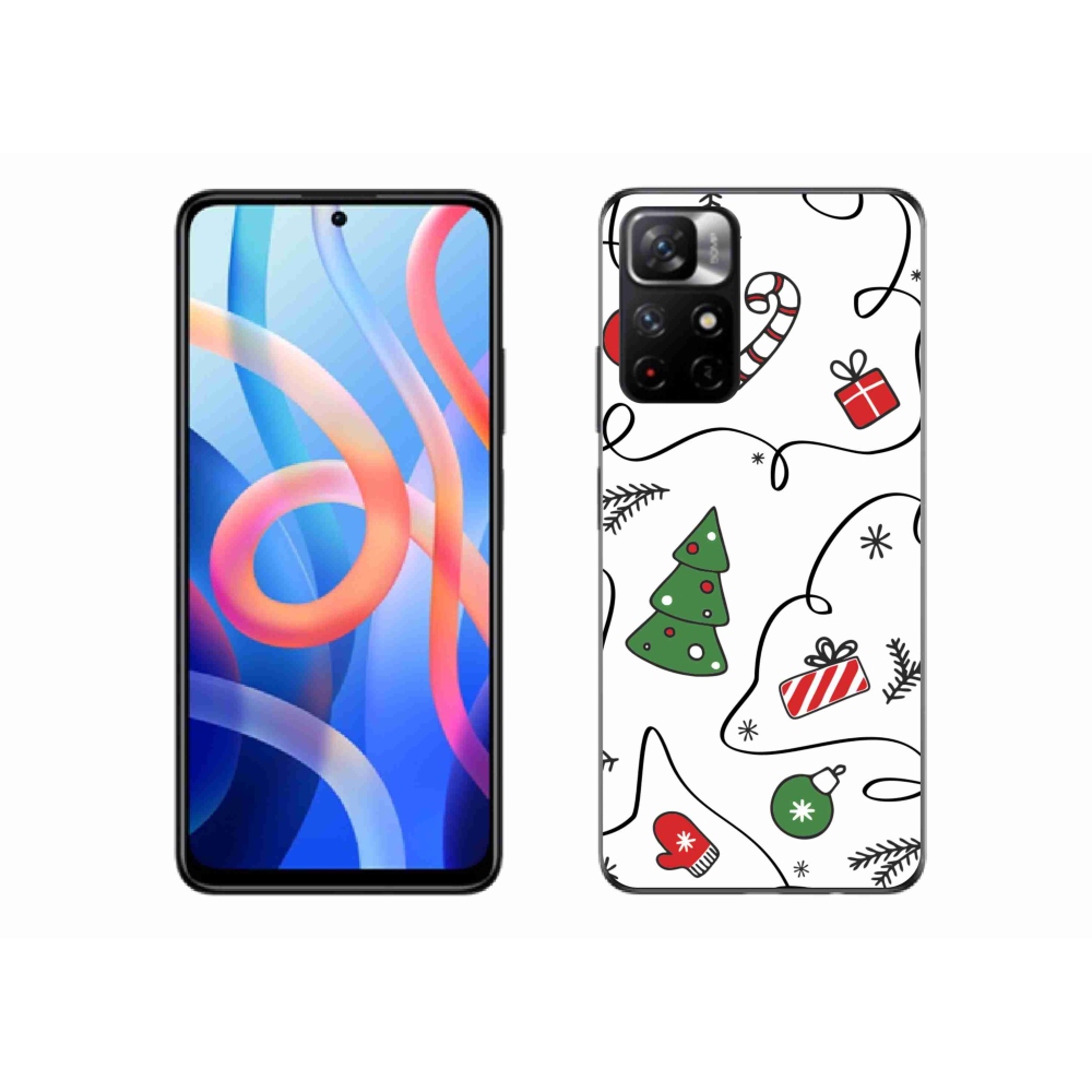 Gél borító mmCase a Xiaomi Redmi Note 11S 5G számára - karácsonyi motívumok