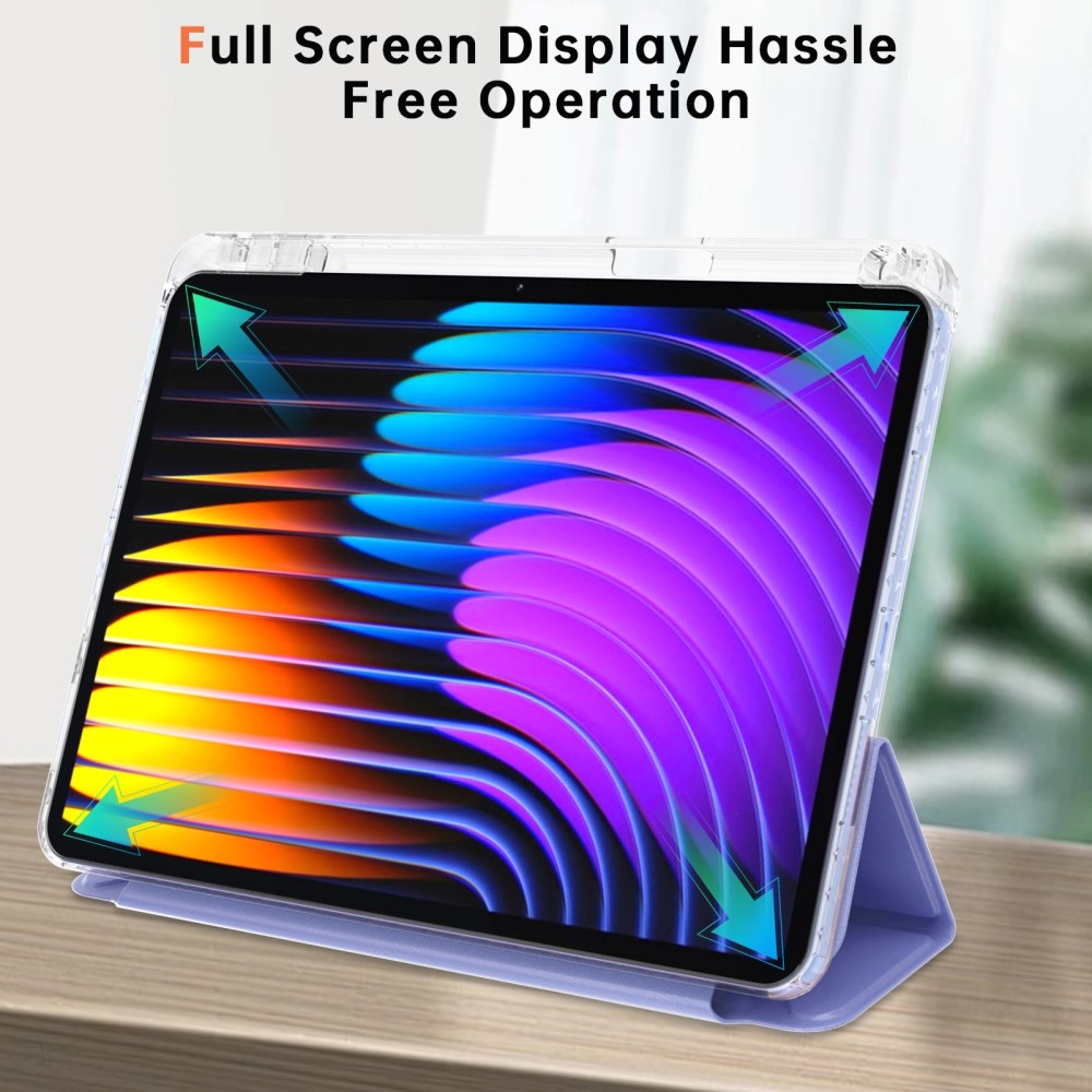 Origami intelligens pozicionáló tok Xiaomi Pad 7/7 Pro táblagéphez - sötét lila
