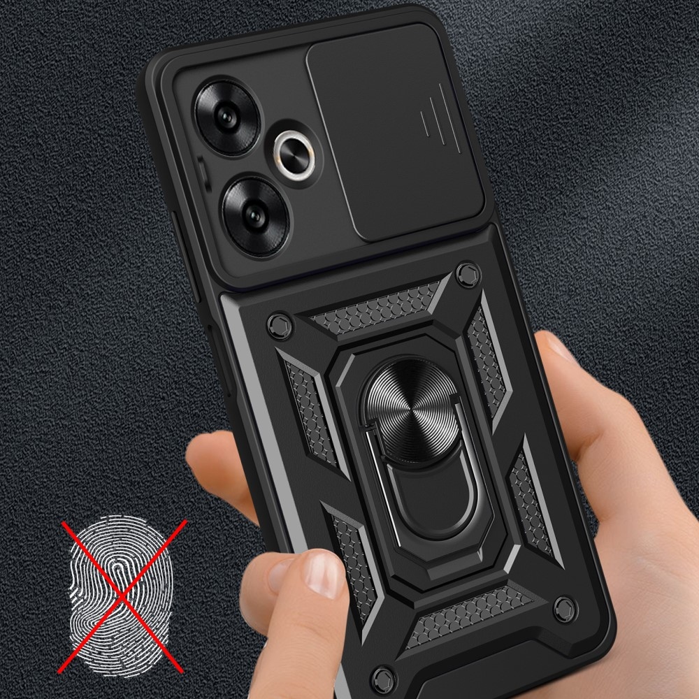 Tartós csúszásbiztos borítás Xiaomi Redmi 13C 5G - fekete