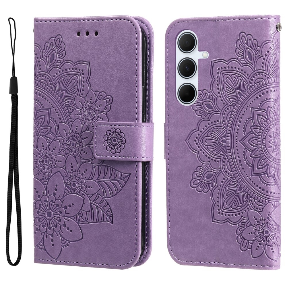 Mandala könyvtáska Samsung Galaxy A36 5G/A56 5G - lila