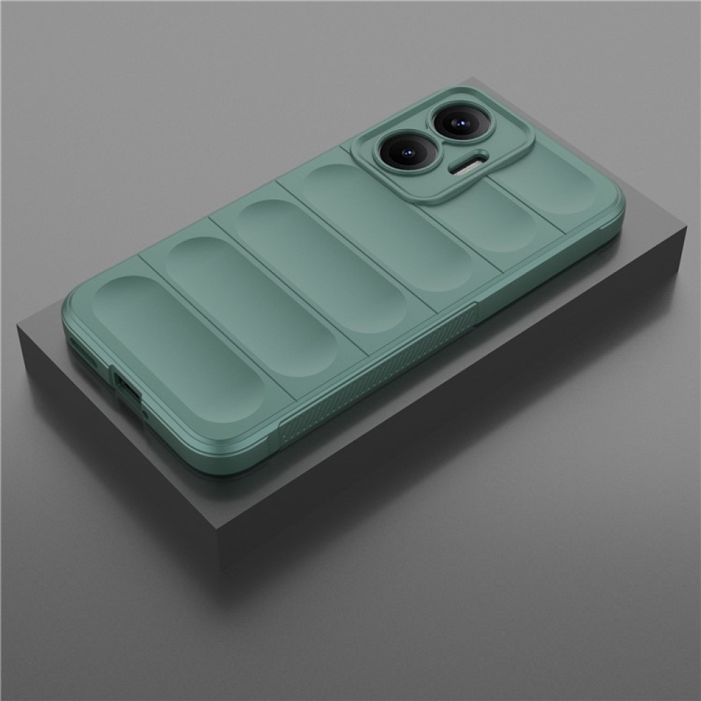 Rugg tartós zselés tok Xiaomi Poco F7 5G - zöld
