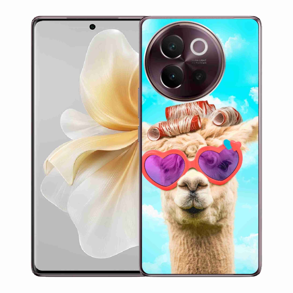 Gél borítás mmCase a Vivo V40 Lite 5G-hez - szemüveges láma