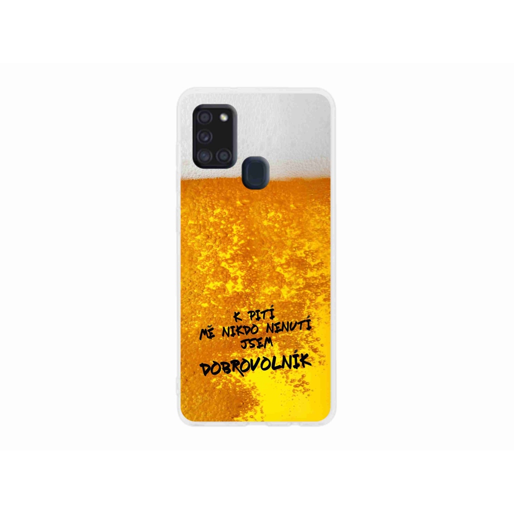Gél borító mmCase Samsung Galaxy A21s - sör motívum 4