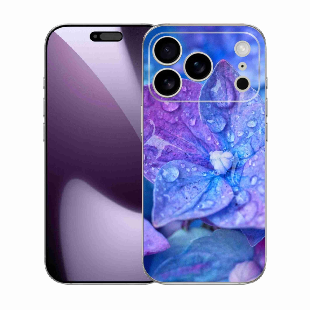 Gél védőhuzat mmCase iPhone 17 Pro készülékhez - lila virág