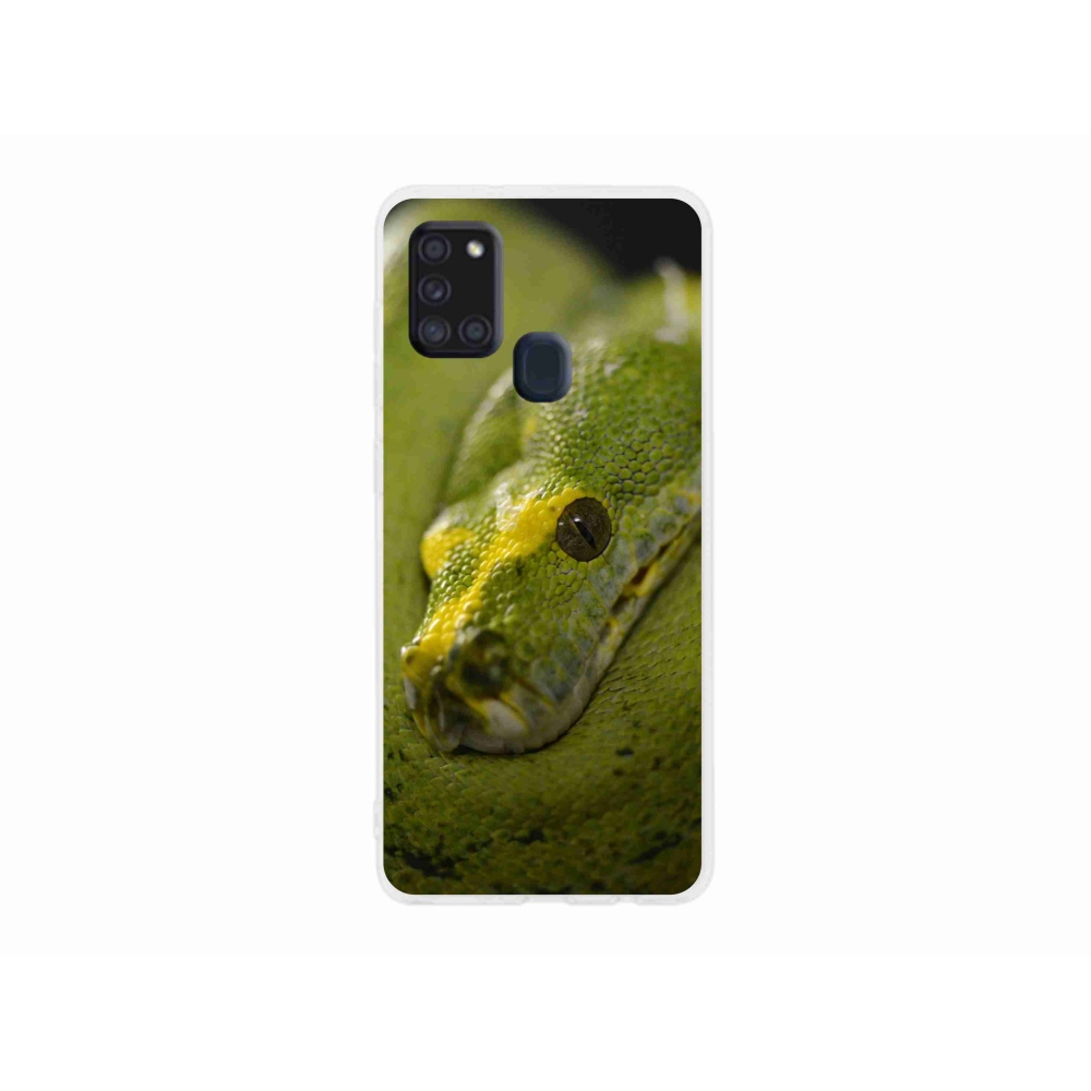 Zselés borítás mmCase Samsung Galaxy A21s készülékhez - kígyó 2