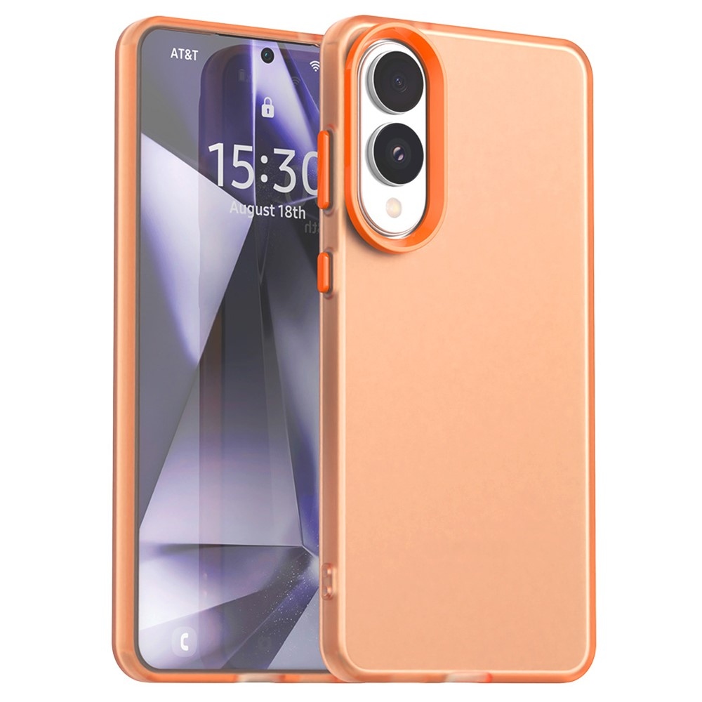 Candys matt zselés tok Samsung Galaxy S25 Edge készülékhez - narancssárga