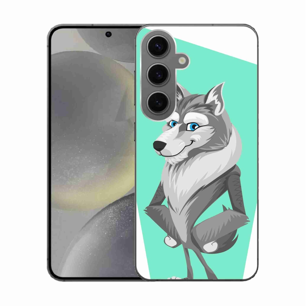 Zselés borítás mmCase Samsung Galaxy S24 készülékhez - rajzfilm farkas