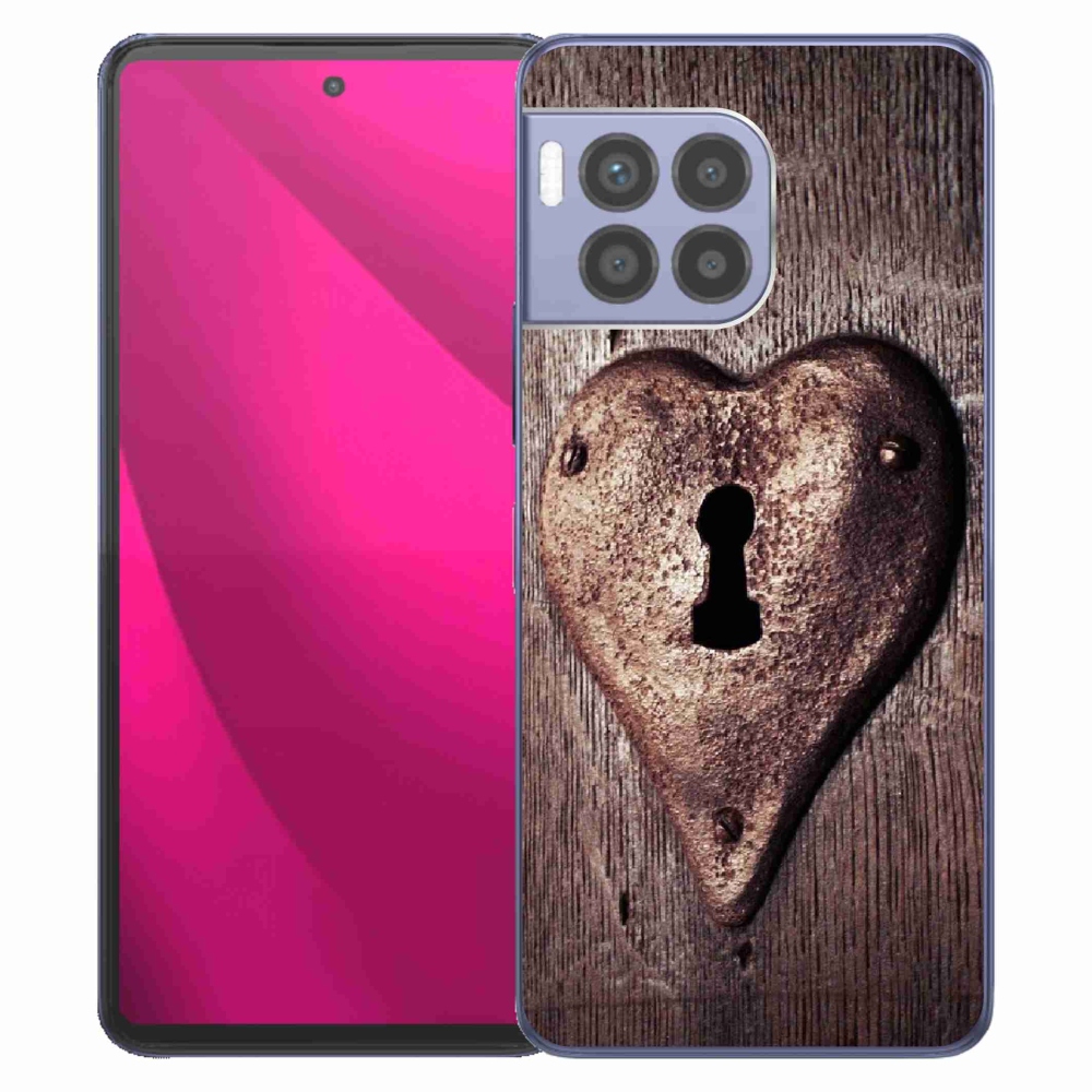Zselés borítás mmCase a T-Mobile T Phone 2 Pro készülékhez - szív alakú zárral
