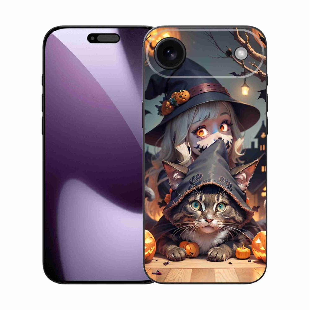 Gél borítás mmCase iPhone 17 Air készülékhez - boszorkány macskával