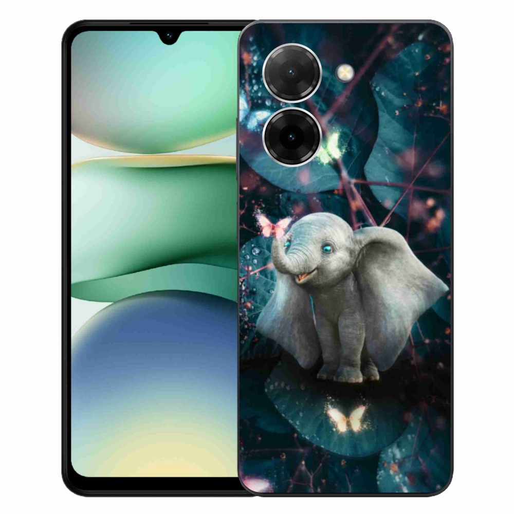 Gél borító mmCase a Xiaomi Redmi A5 (171.7x77.8x8.3mm) - aranyos elefánthoz