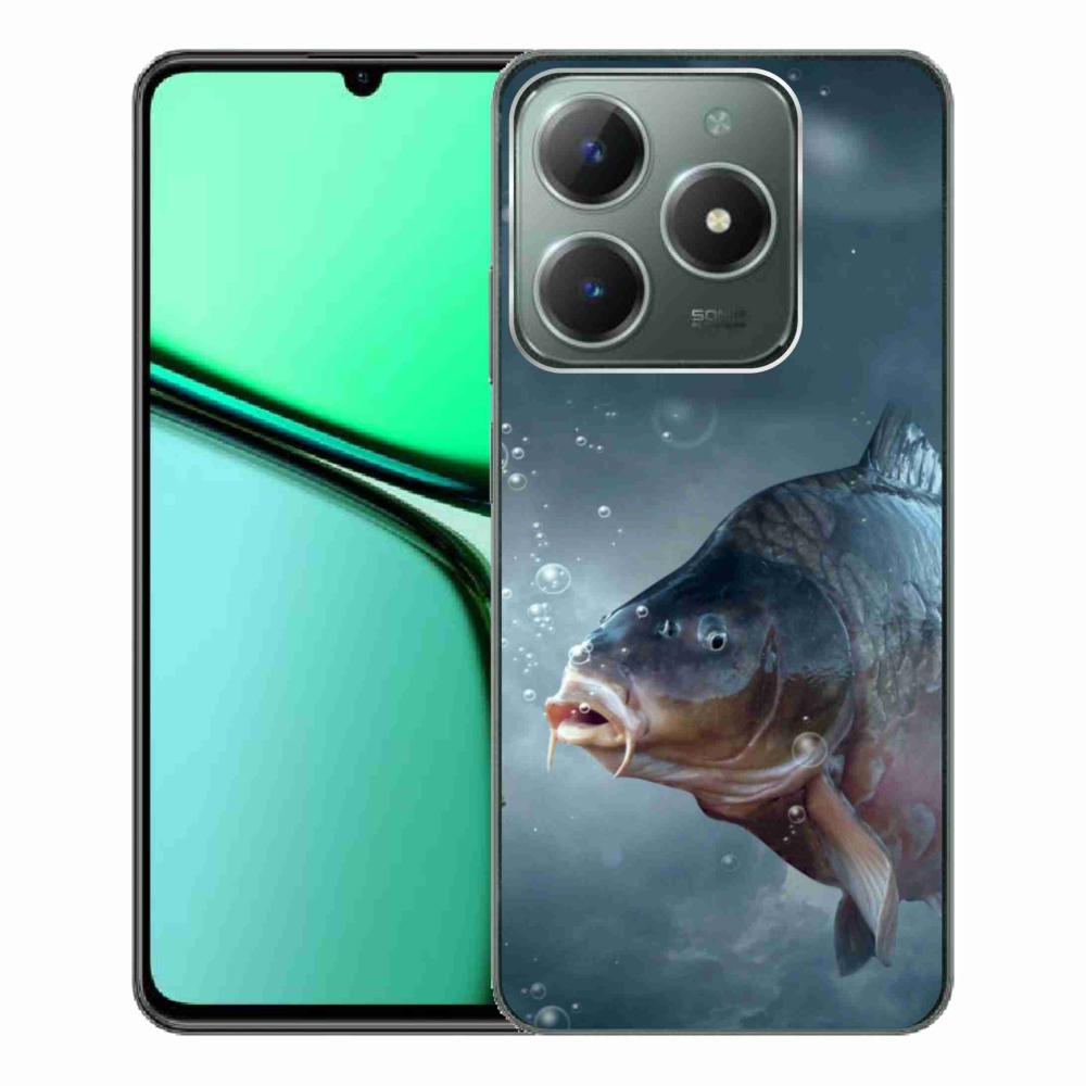 Zselés borítás mmCase a Realme C61 készülékhez - ponty és buborékok