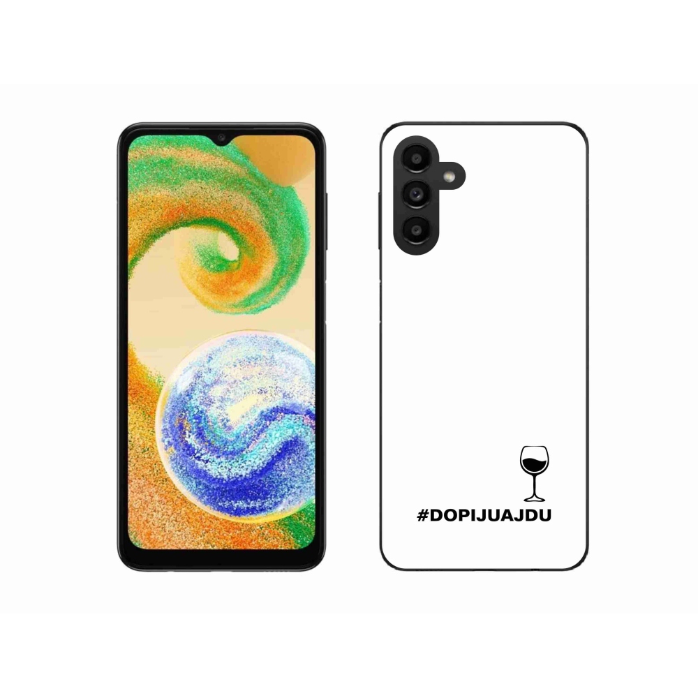 Gél borító mmCase Samsung Galaxy A04s (164.7x76.7x9.1mm) - bor motívum fehér háttérrel
