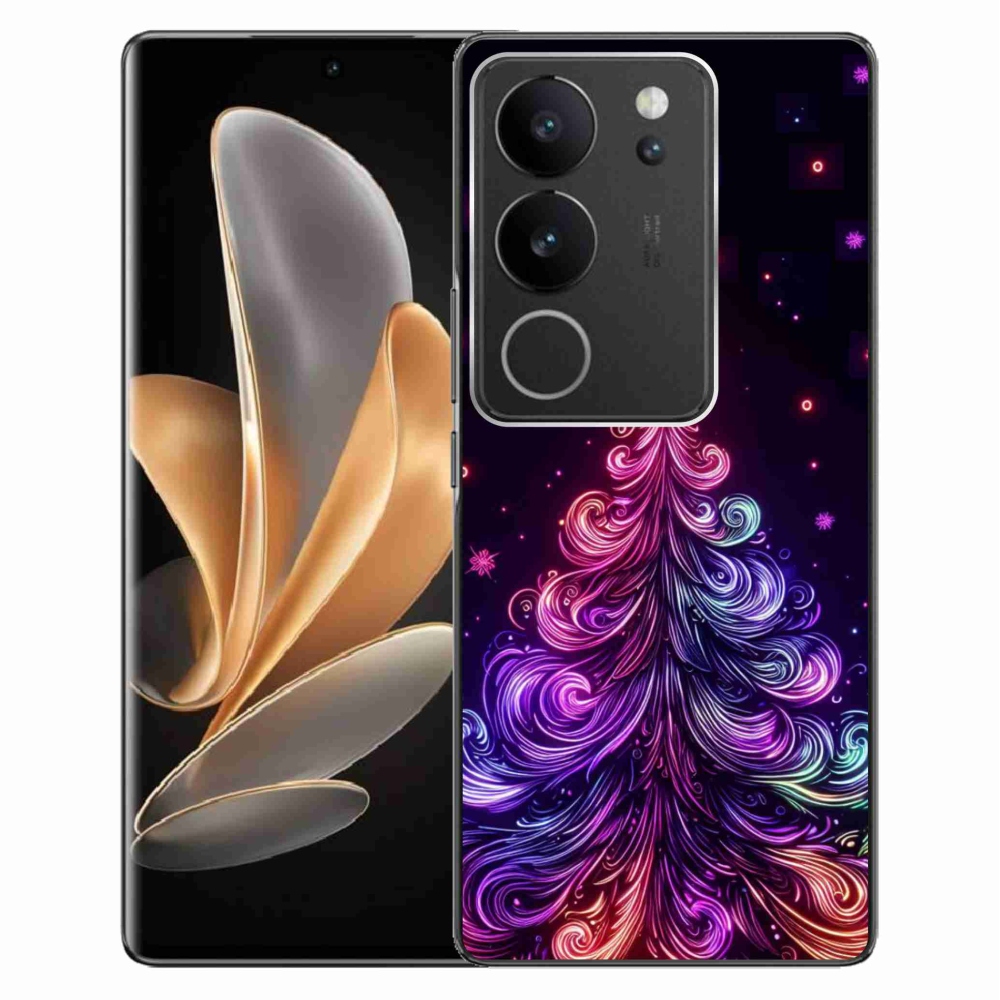 Gélburkolat mmCase a Vivo V29 5G-n - neon karácsonyfa 1