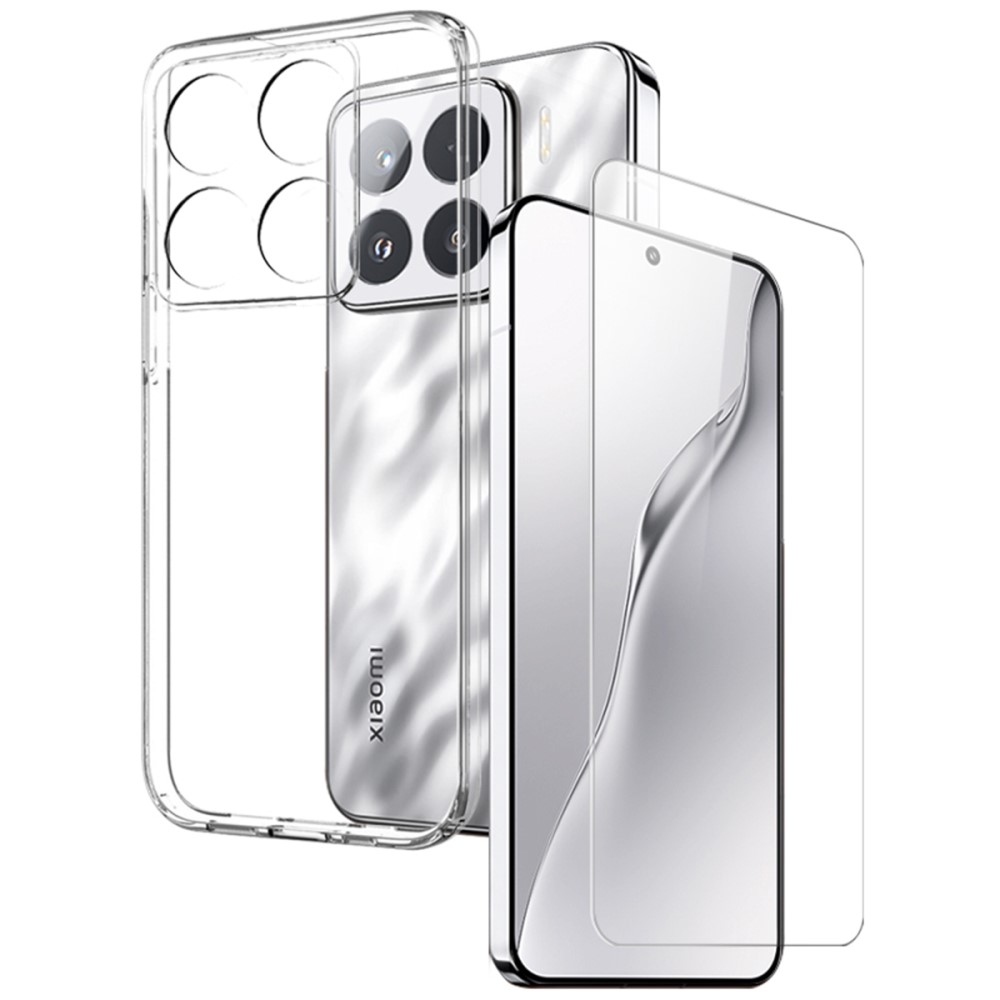 NORTHJO átlátszó zselés tok + edzett üveg Xiaomi 15 - átlátszó