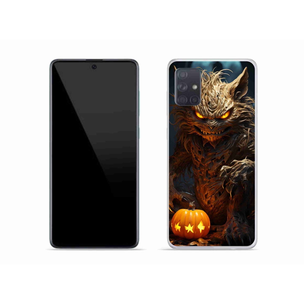 Gél borítás mmCase Samsung Galaxy A51 készülékhez - Halloween szörnyeteg