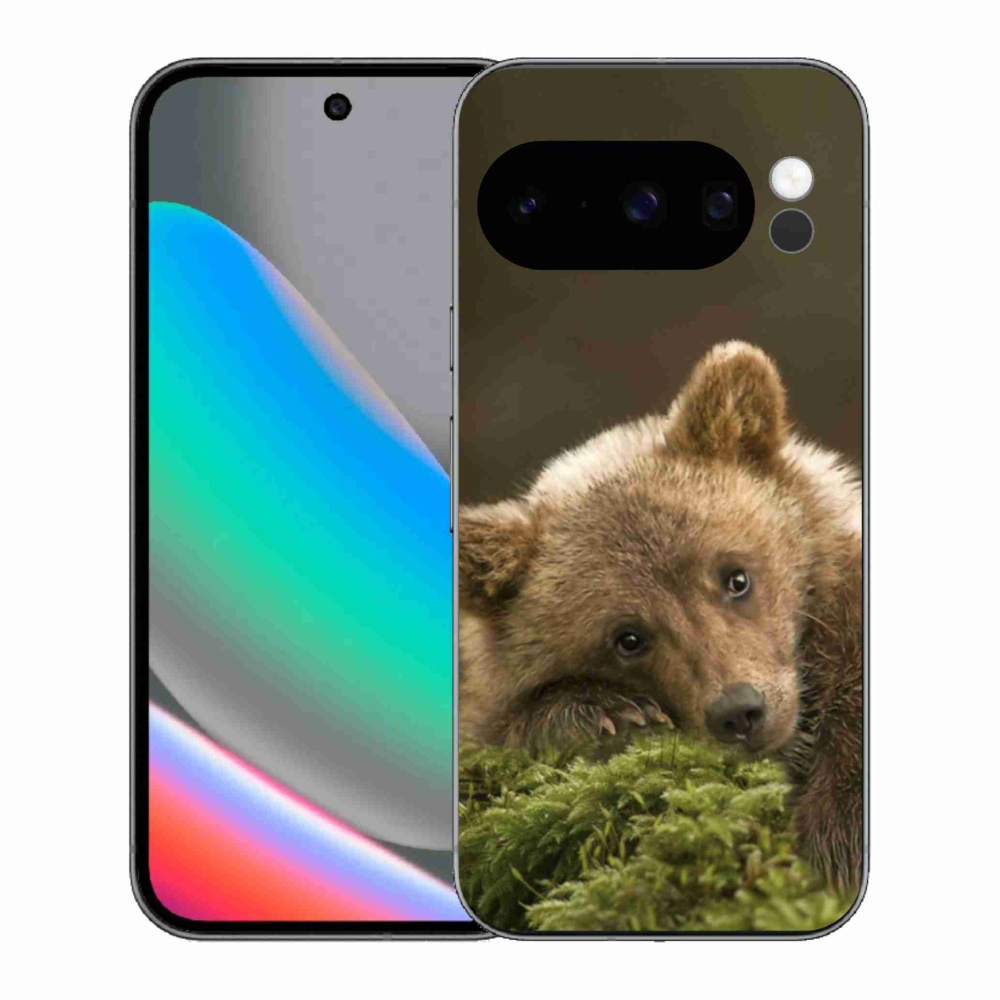 Zselés borítás mmCase a Google Pixel 10 Pro számára - medve
