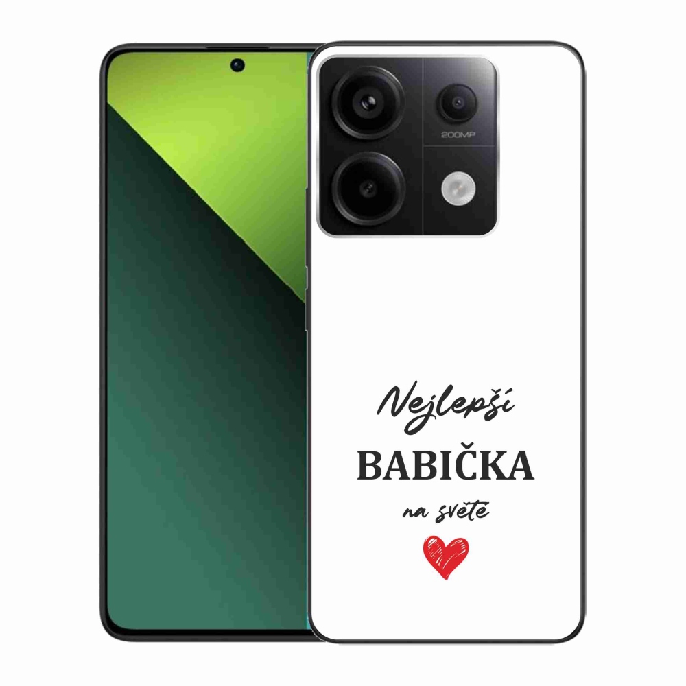 Gél borítás mmCase a Xiaomi Redmi Note 13 Pro 5G/Poco X6 5G - legjobb nagyi 1 fehér háttérrel
