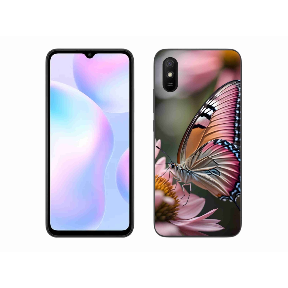 Gél borítás mmCase a Xiaomi Redmi 9A számára - színes pillangó