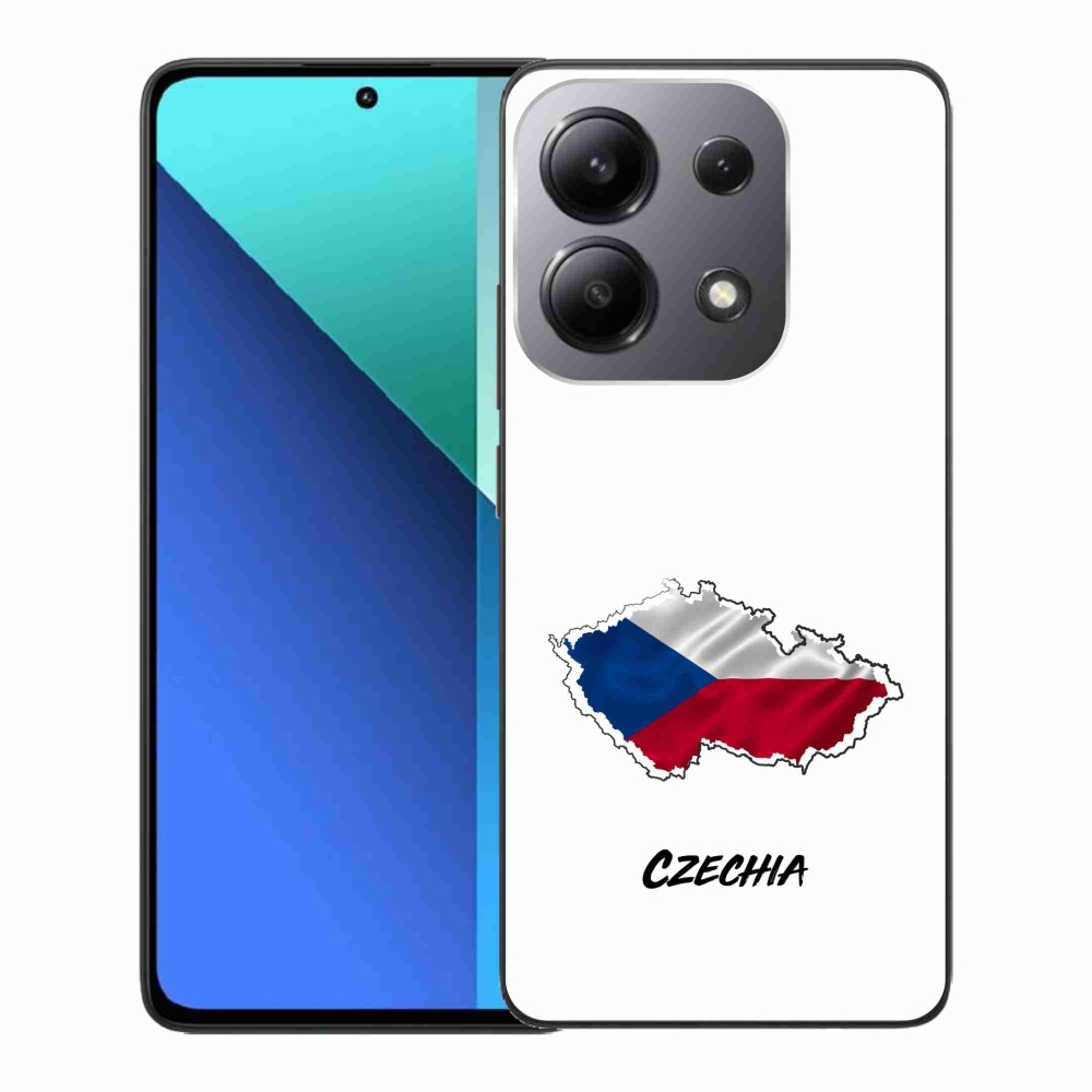 Gél borítás mmCase a Xiaomi Redmi Note 13-hoz - Csehország fehér háttérrel