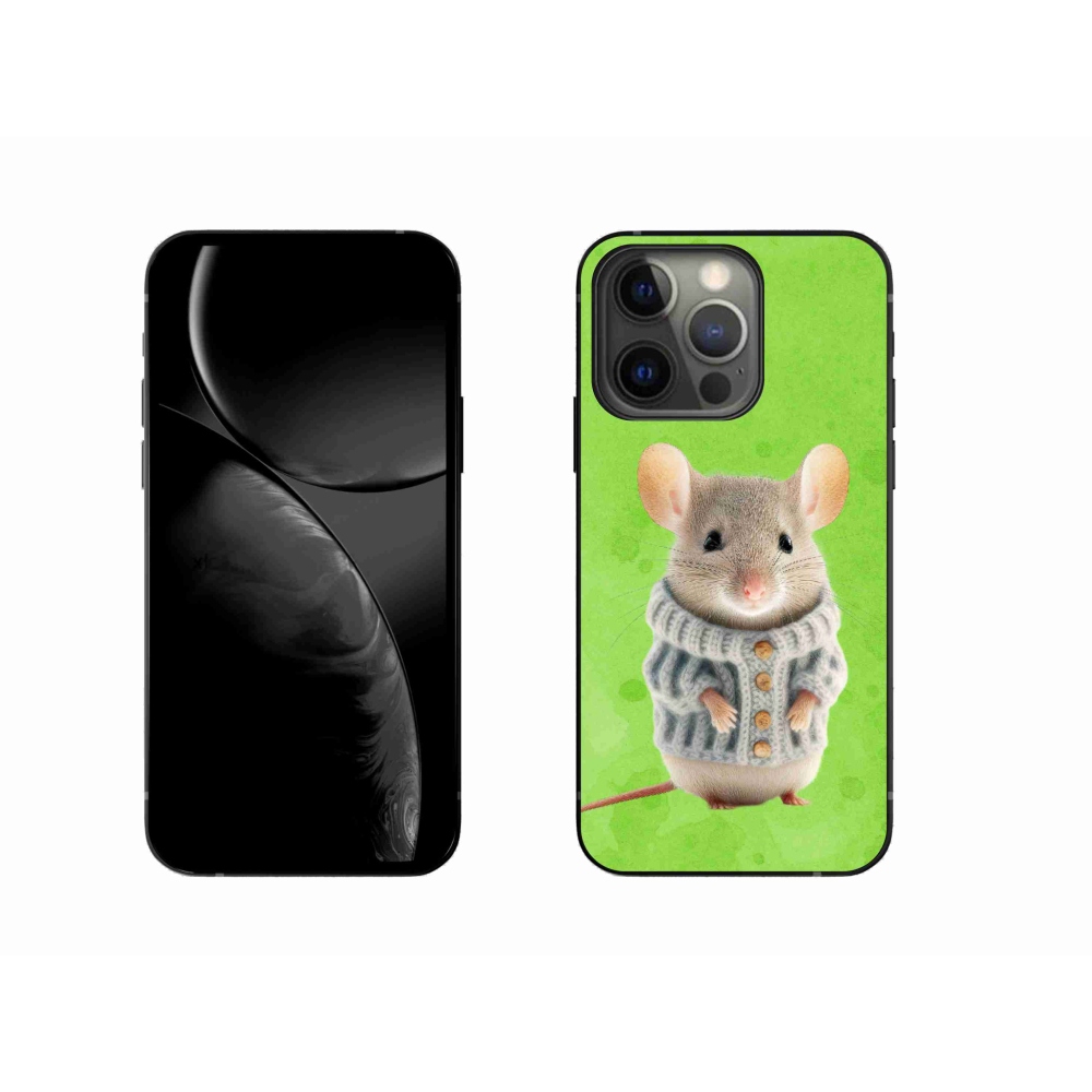 Gél borítás mmCase iPhone 13 Pro készülékhez - egér pulóverben