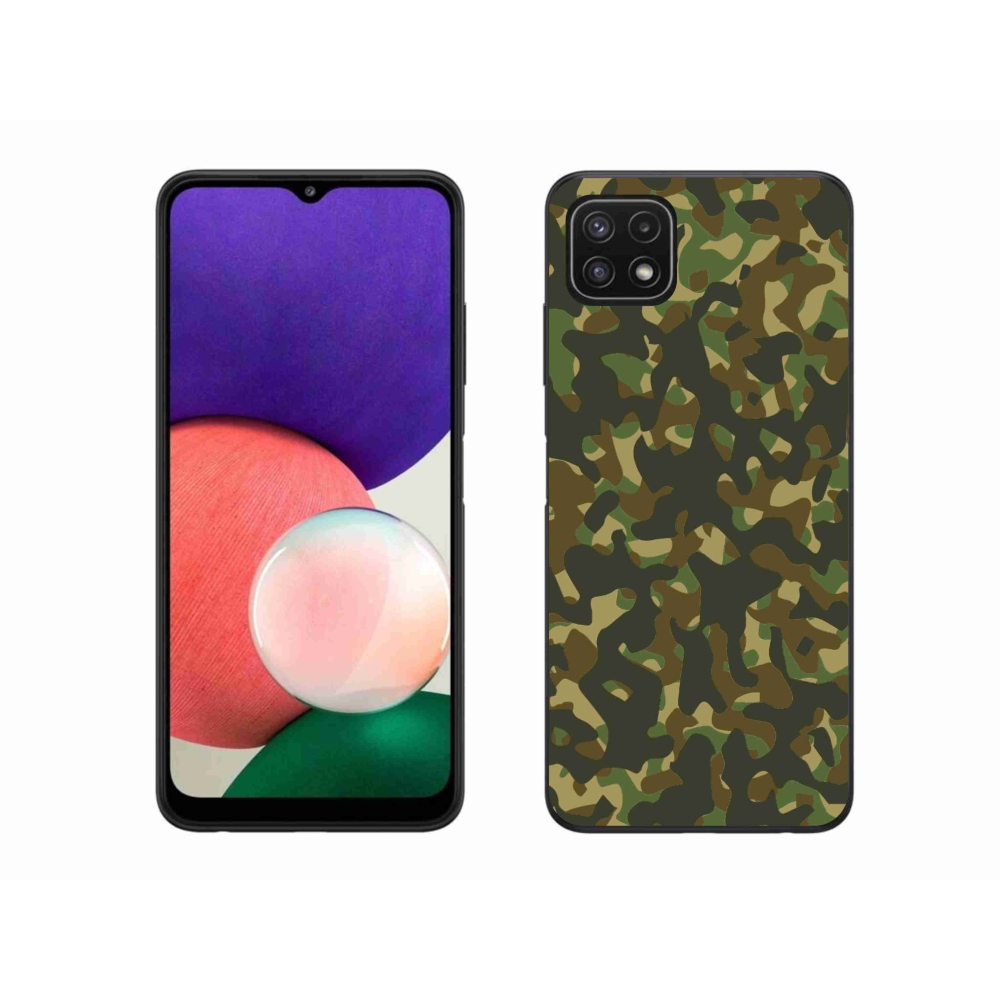 Gél védőhuzat mmCase Samsung Galaxy A22 5G - terepszínű mintázat 1