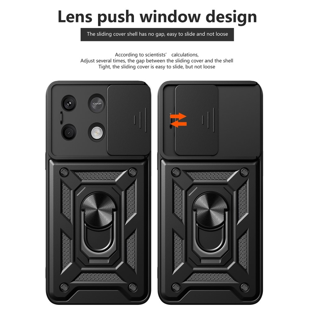 Tartós csúszásbiztos borító Xiaomi Redmi Note 13 5G - fekete