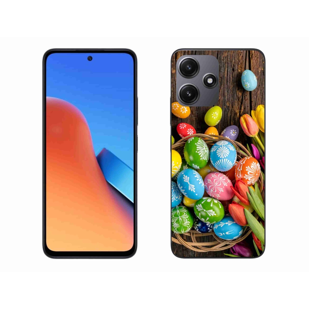 Gél borítás mmCase a Xiaomi Redmi 12 5G számára - Húsvéti tojások