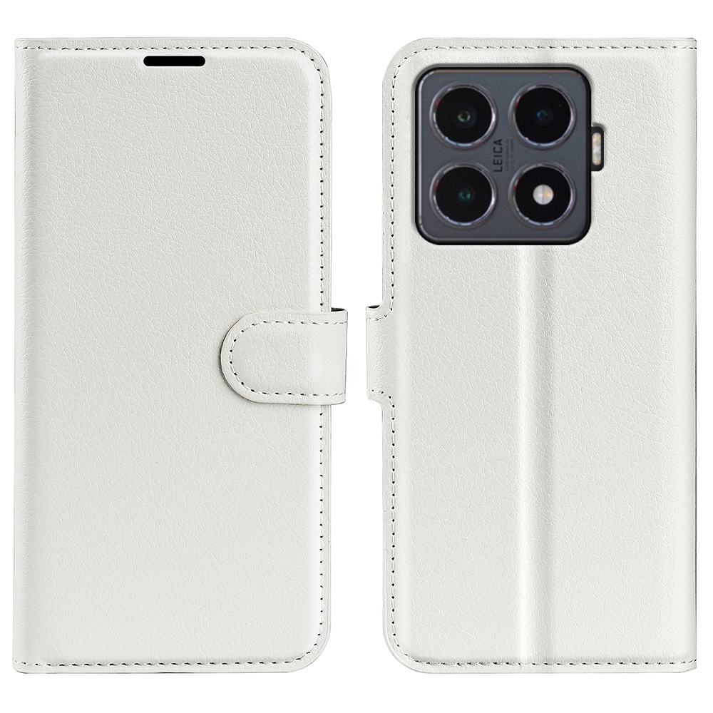 Litchi könyv tok a Xiaomi 15T Pro-hoz - fehér
