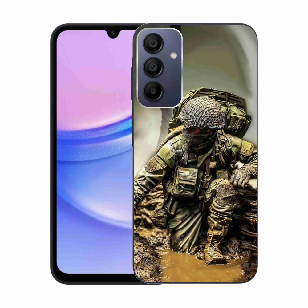Gél borítás mmCase Samsung Galaxy A15 4G/5G - katona