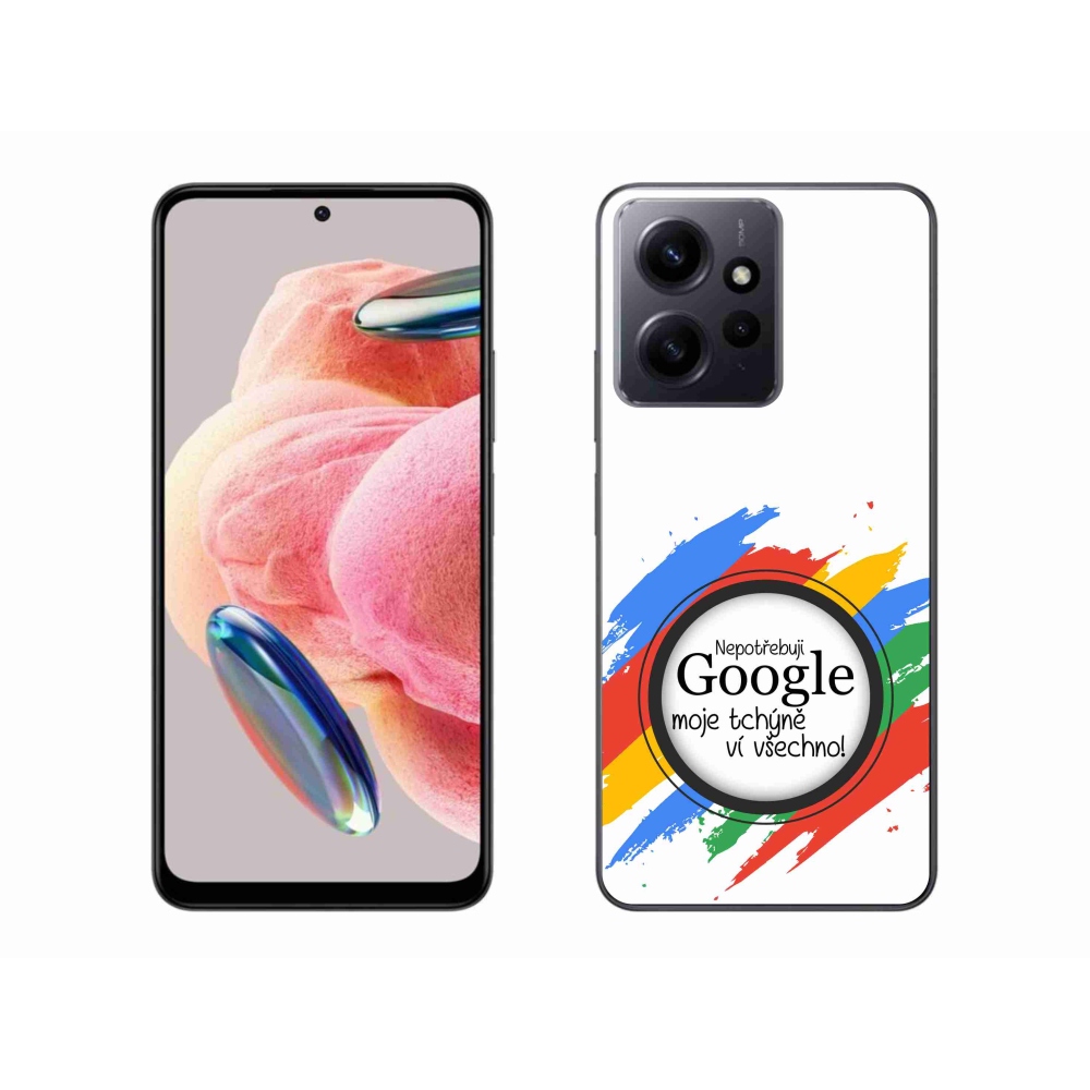 Gél borító mmCase a Xiaomi Redmi Note 12 4G - anyós tudja, minden fehér háttérrel