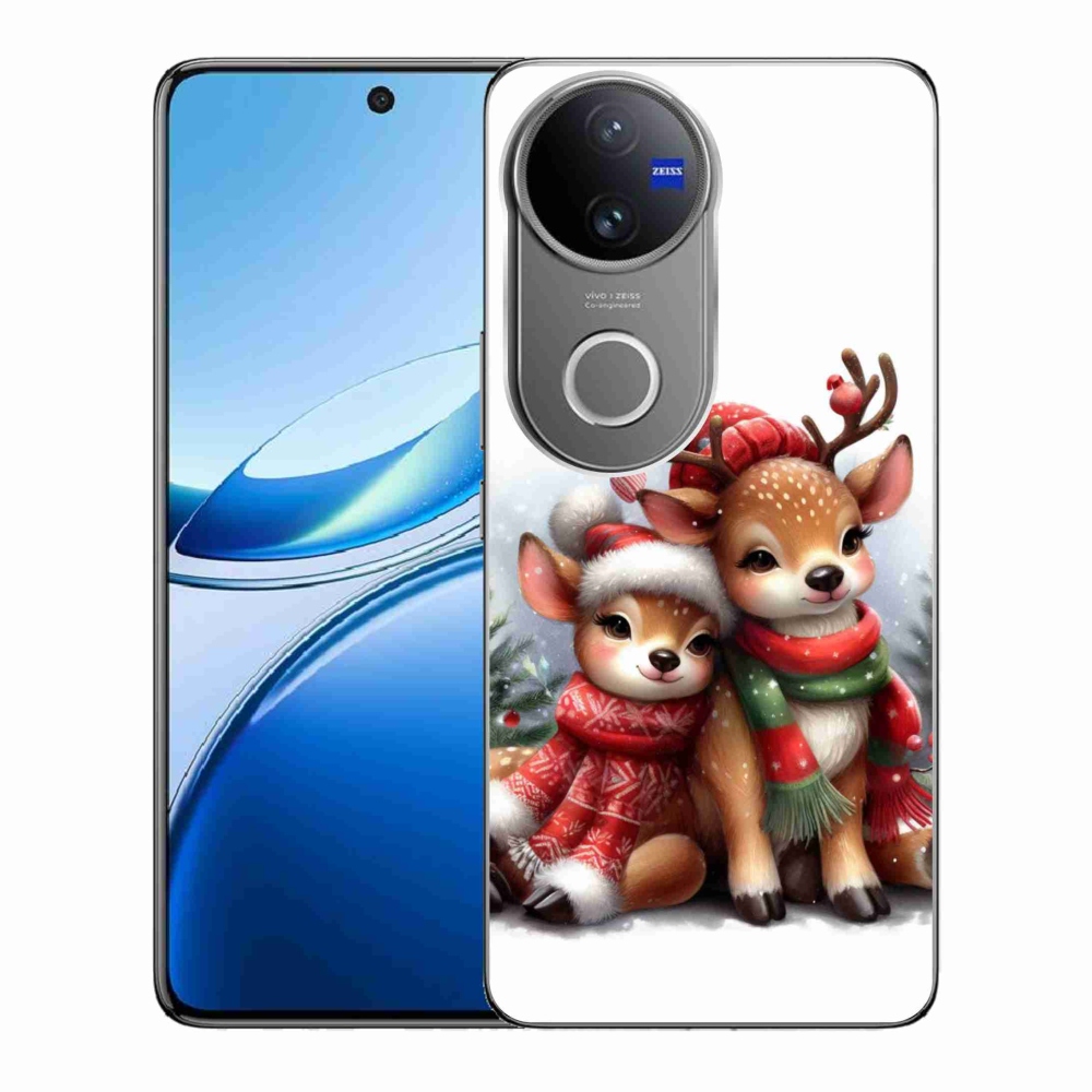 Zselés borítás mmCase a Vivo V50 5G készülékhez - karácsonyi rénszarvas