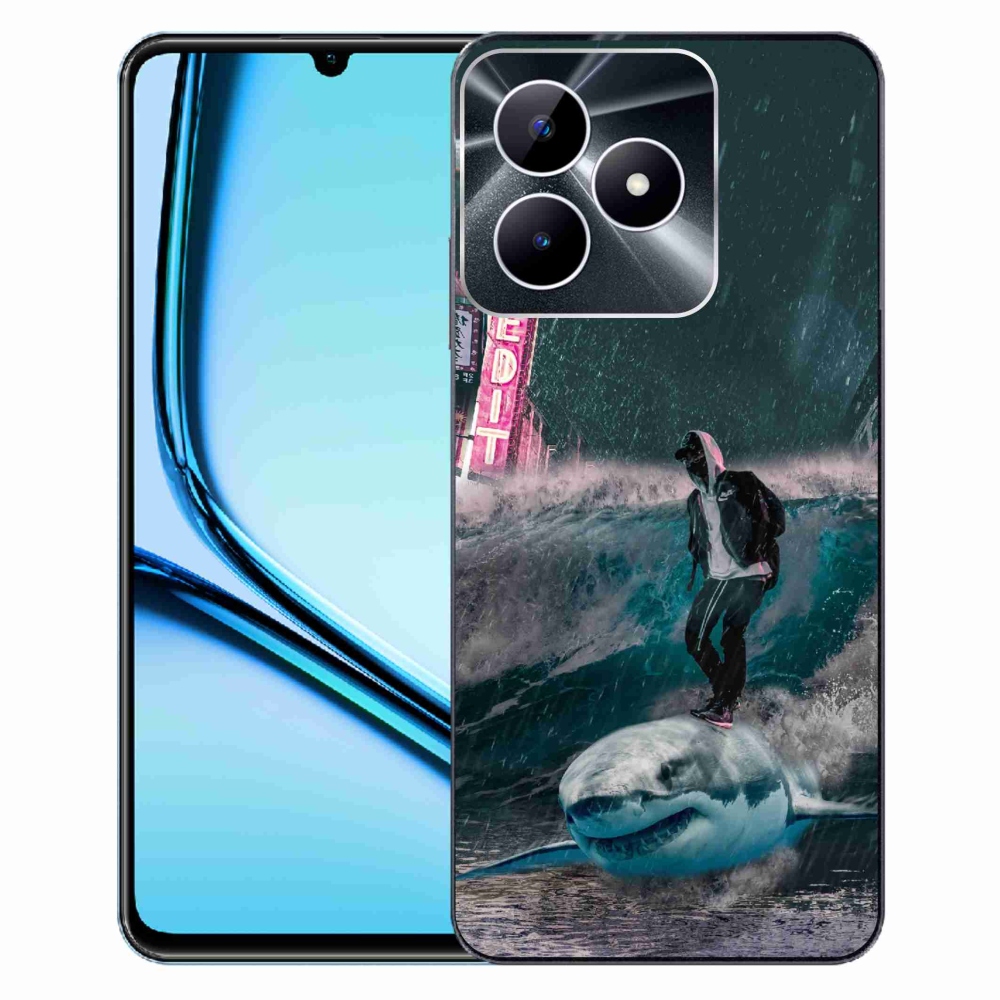 Zselés borítás mmCase a Realme Note 50 készülékhez - cápa