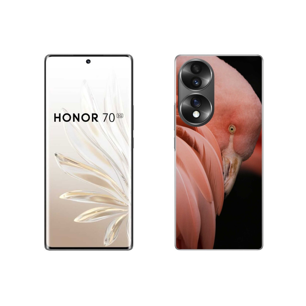 Zselés borító mmCase a Honor 70 készülékhez - flamingó 3