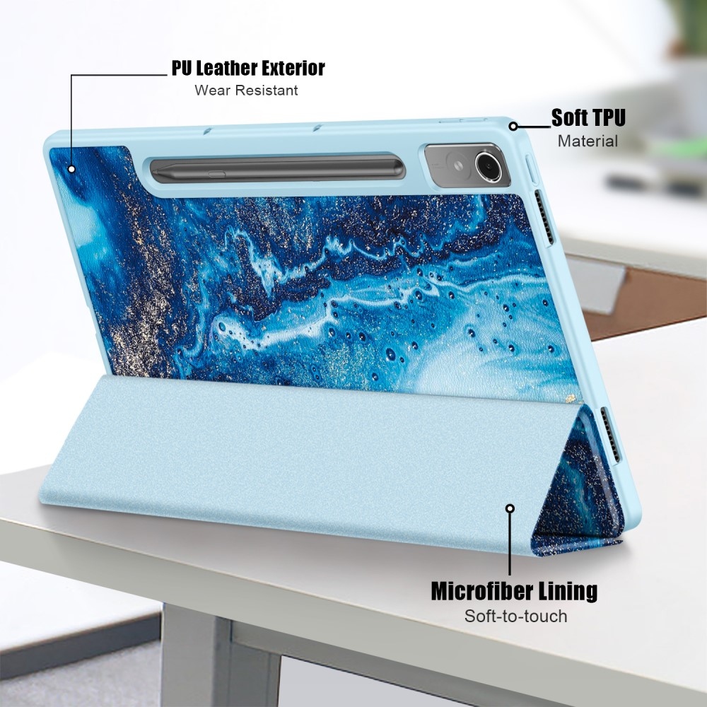Patte intelligens záró tok Lenovo Tab P12 tablethez - hullámok