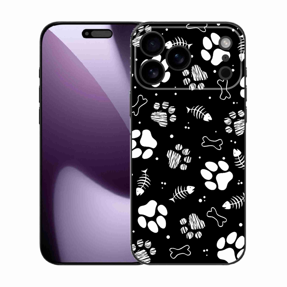 Gél borítás mmCase iPhone 17 Pro Max készülékhez - kutyamancsok