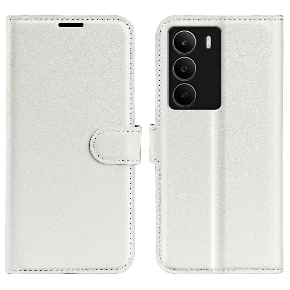 Litchi könyvtáska a Realme C71 készülékhez - fehér