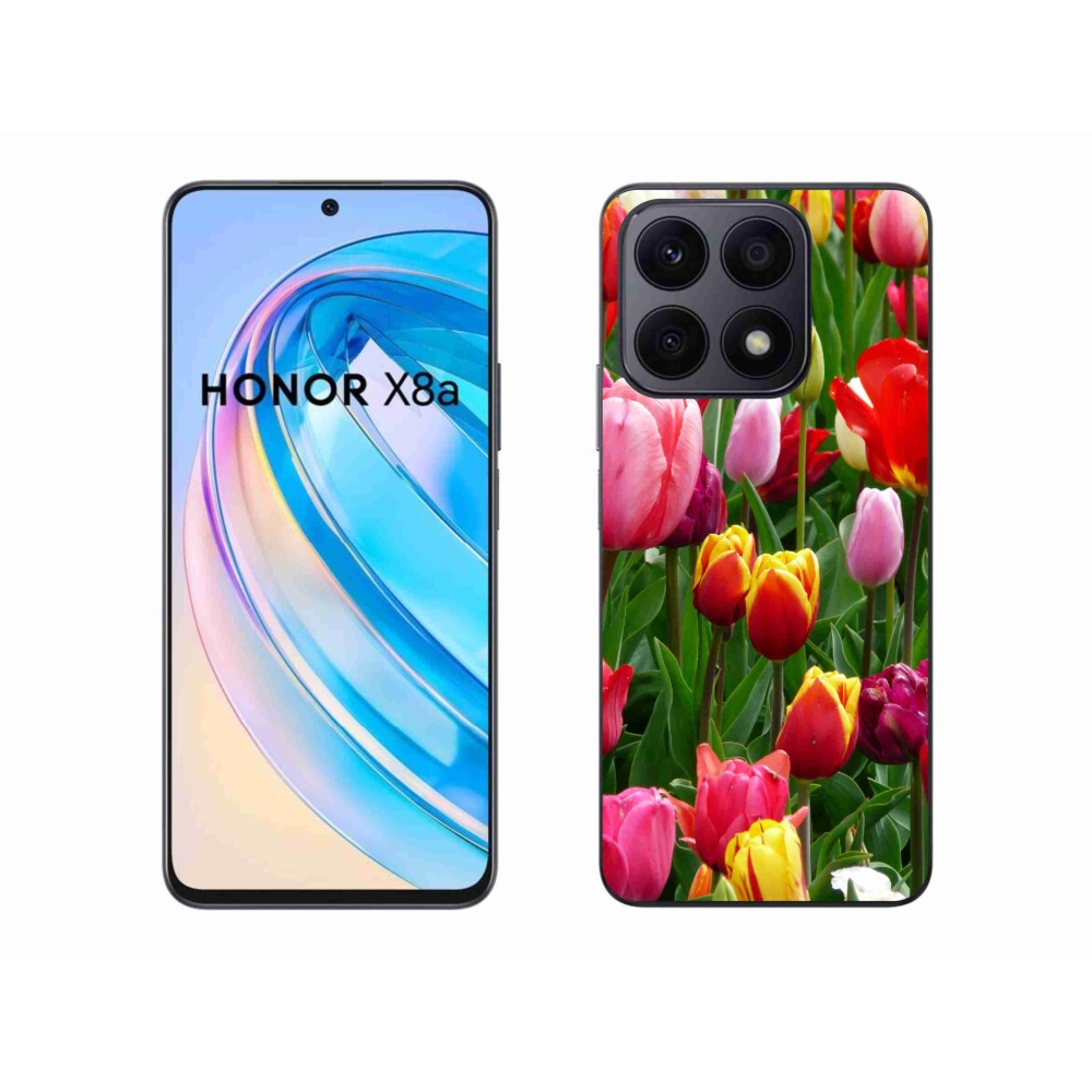 Zselés borítás mmCase a Honor X8a készülékhez - tulipánok