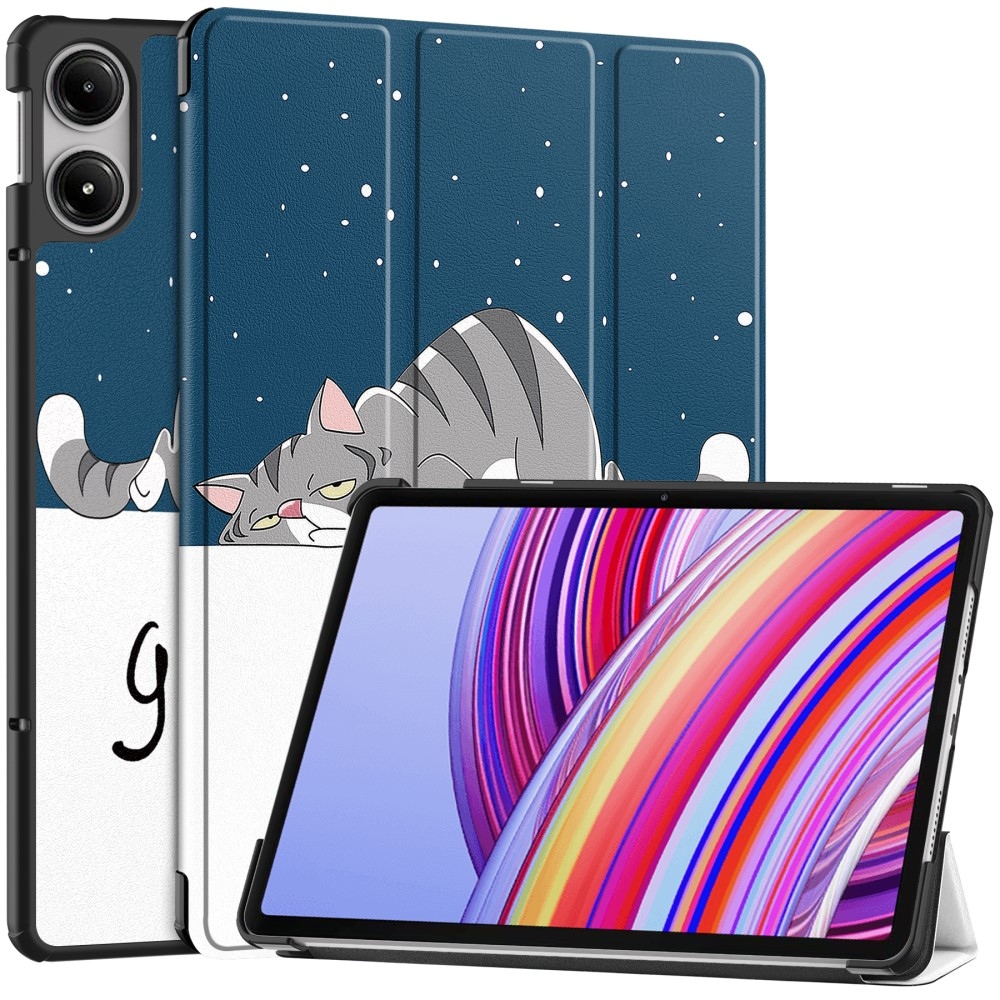 Patte intelligens záró tok Xiaomi Redmi Pad Pro 4G/5G tablethez - macska