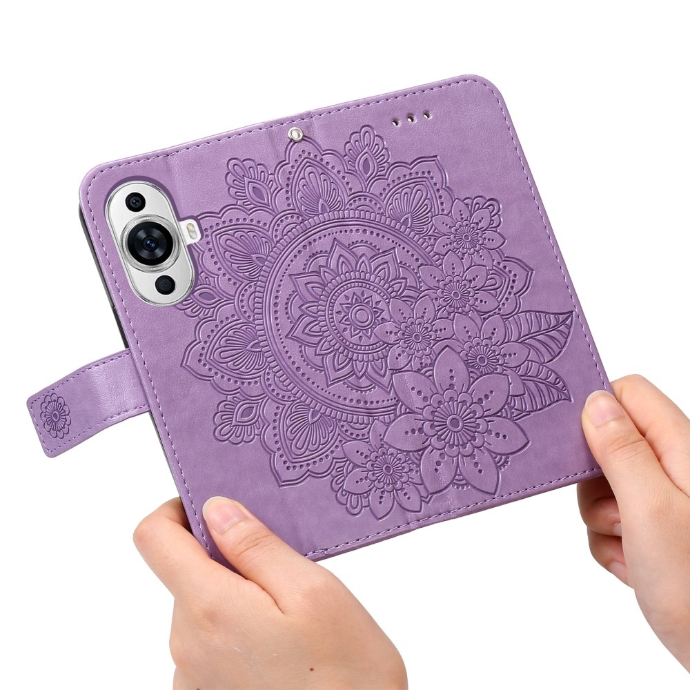 Mandala könyv tok Huawei Nova 11-hez - lila