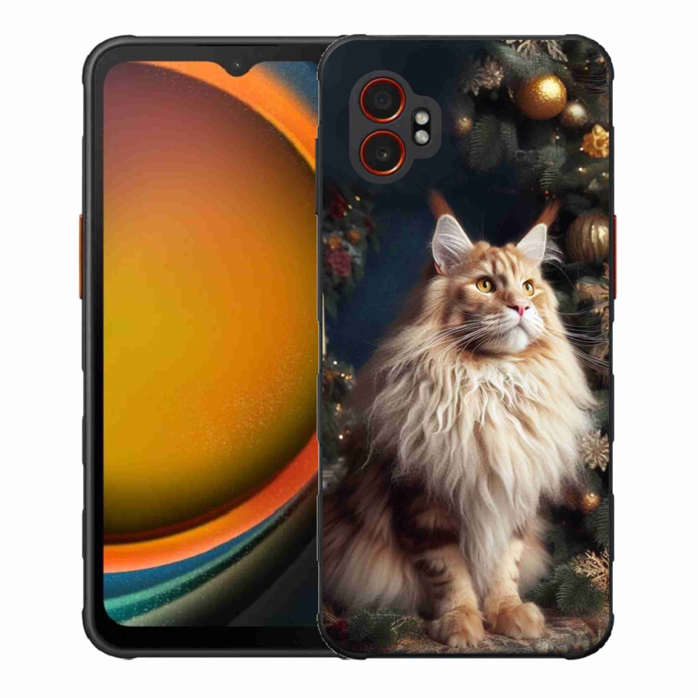 Gél borítás mmCase Samsung Galaxy Xcover 7 Pro - macska a fánál