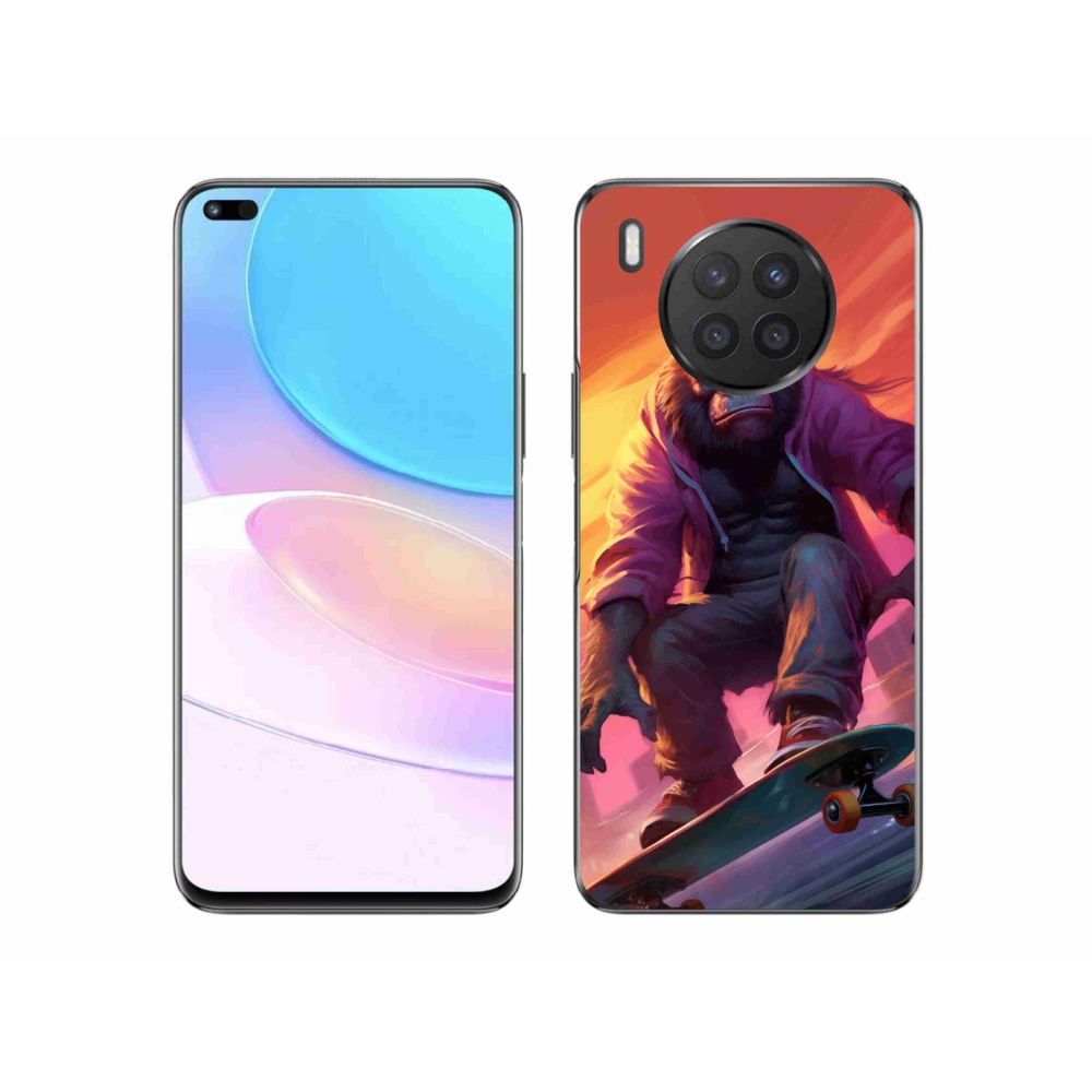 Gél borítás mmCase a Huawei Nova 8i - gorilla a gördeszkán
