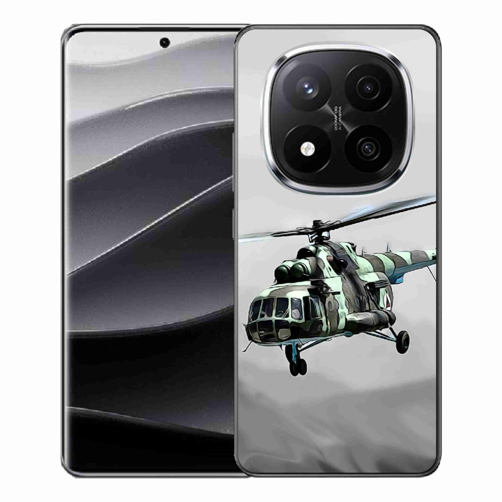 Gél borítás mmCase a Xiaomi Redmi Note 14 Pro+ 5G - katonai helikopterhez
