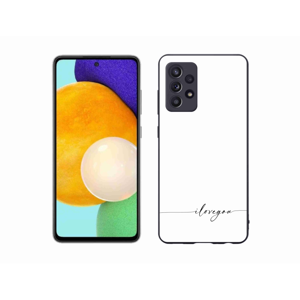 Gél borítás mmCase Samsung Galaxy A52s 5G - I love you fehér háttérrel