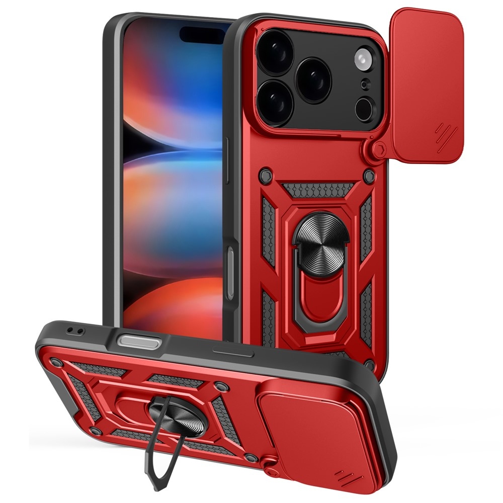 Ring tartós borító iPhone 17 Pro készülékhez - piros